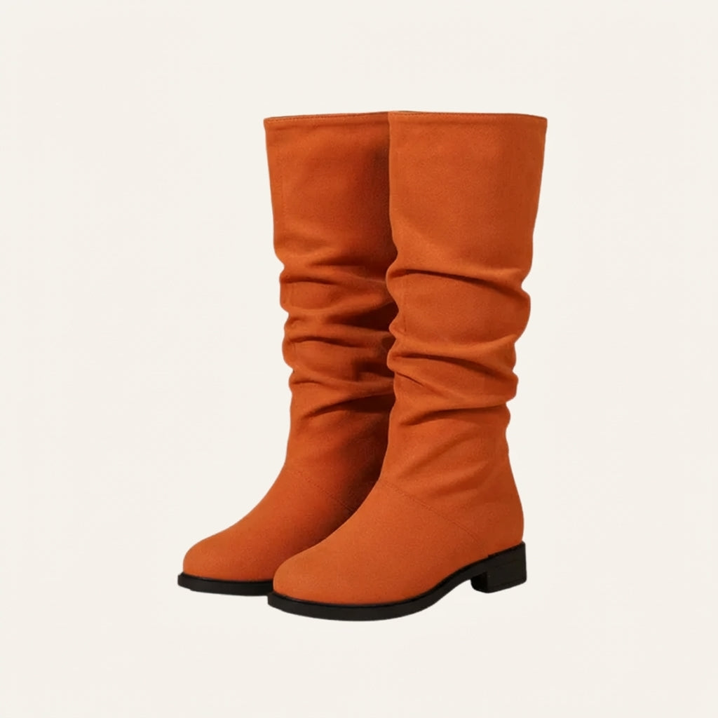 Botas holgadas de media caña para mujer