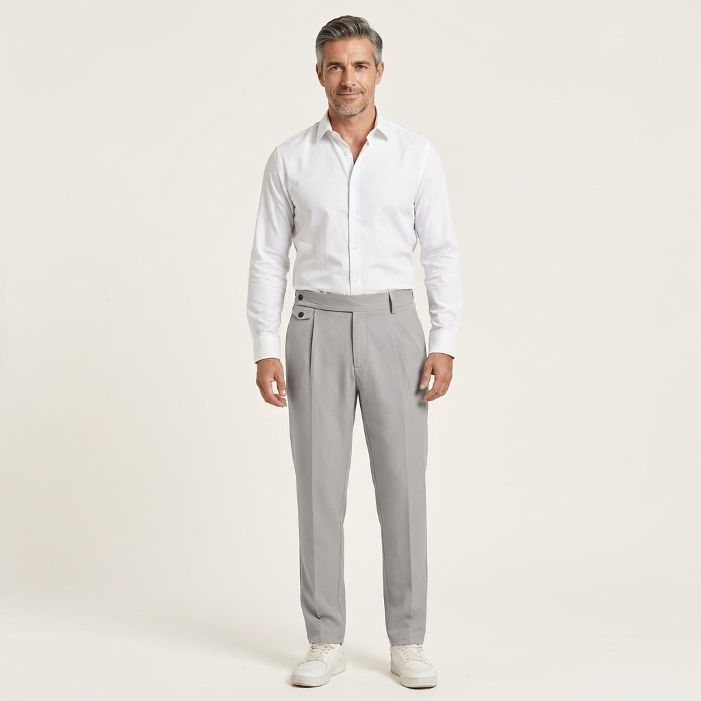Pantalones Casuales Relajados Hombre